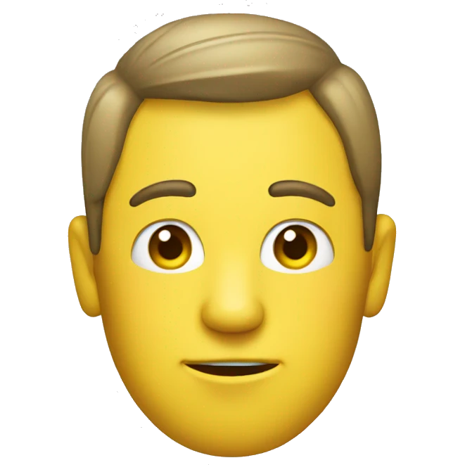 Man with banana head emoji