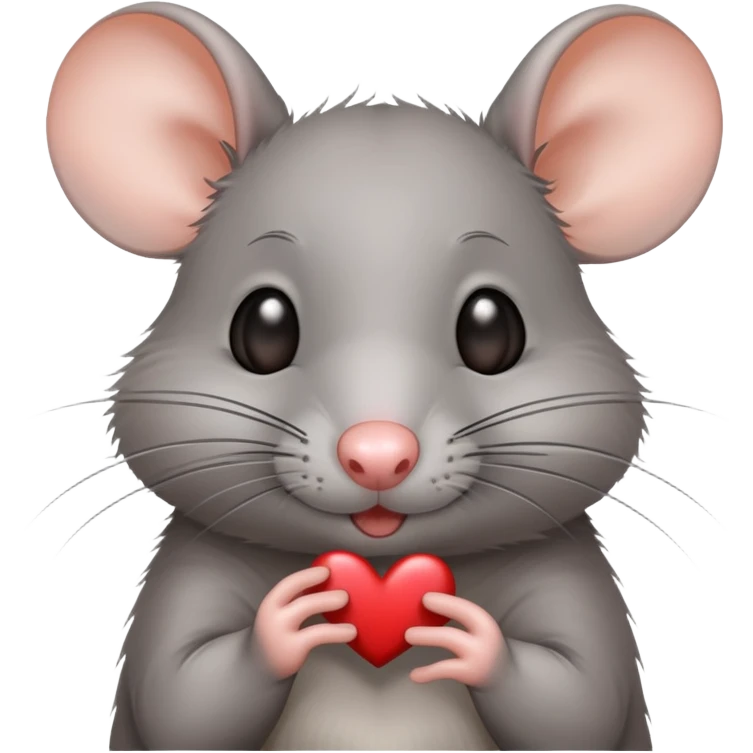 Rat sending a kiss emoji