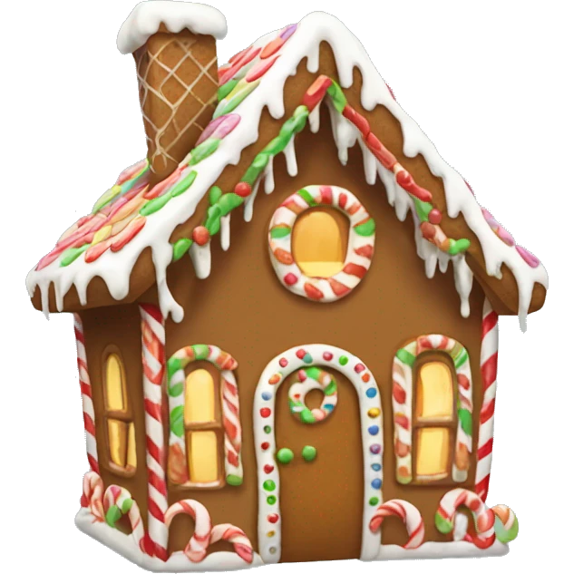gingerbread house emoji