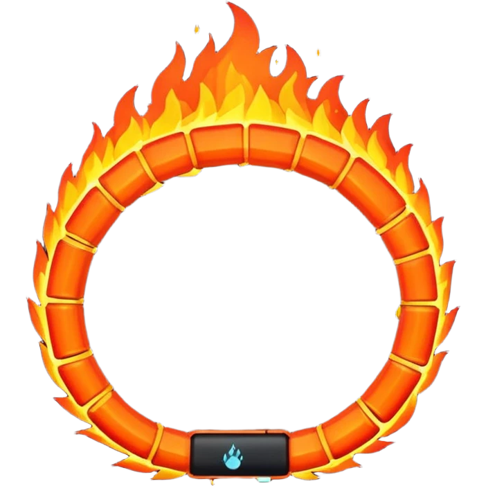 low poly fire bracelet  emoji