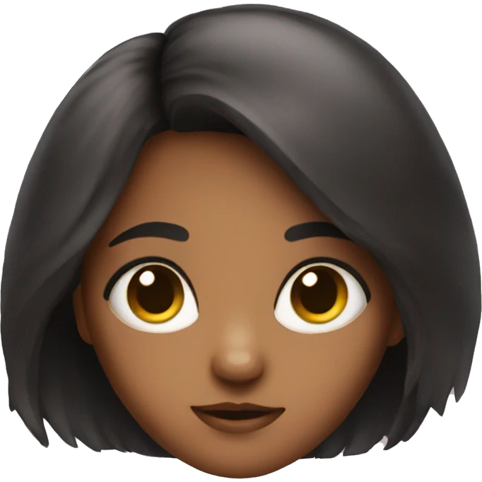 Small girl with cute cat eyes  emoji