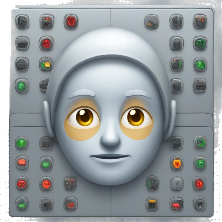 control panel with human face  emoji