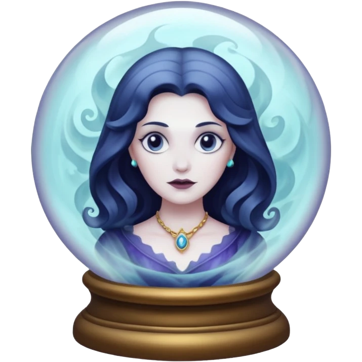 Madam Leota in crystal ball emoji
