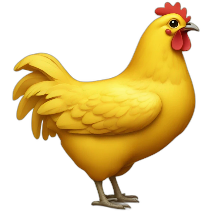 yellow chicken emoji