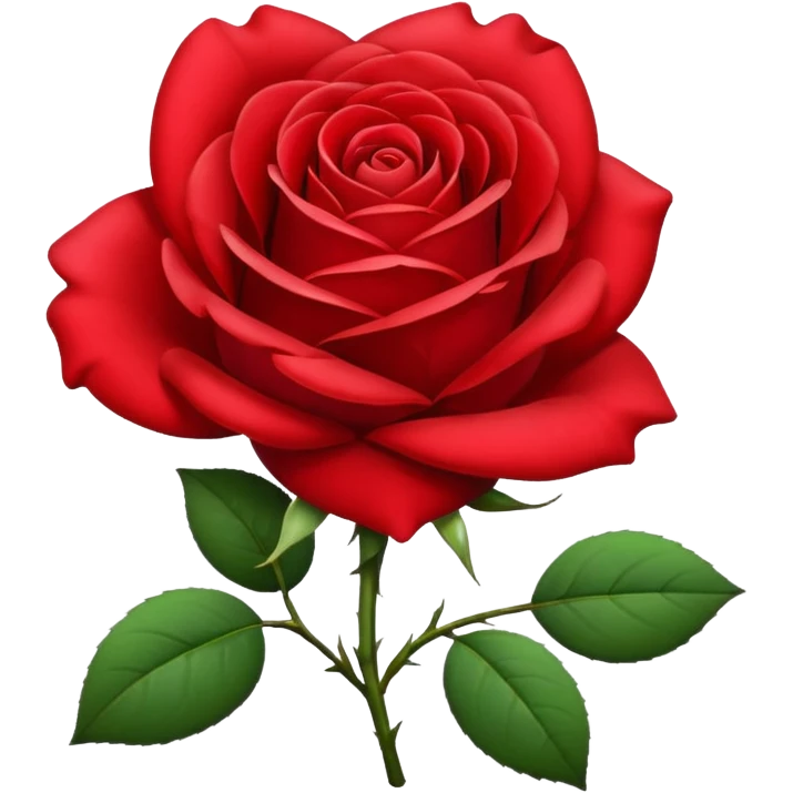 Red rose emoji