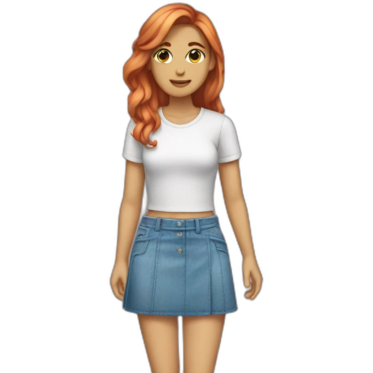 femboy wearing skirt emoji