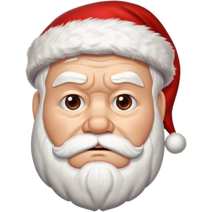 Disappointed Santa emoji