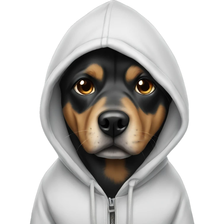 Dog with hoodie emoji