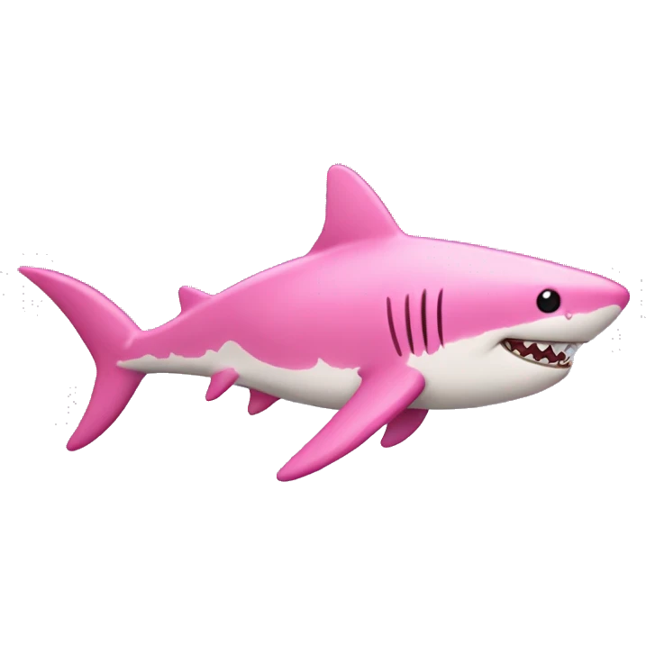 pink shark emoji
