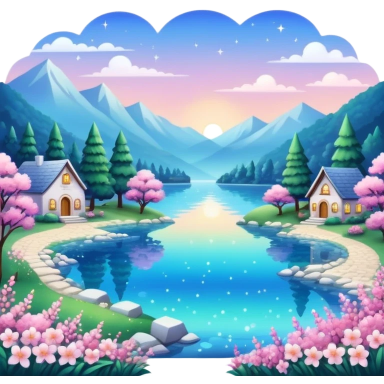 gorgeous beautiful sparkly aesthetic full scenic SCENERY emoji