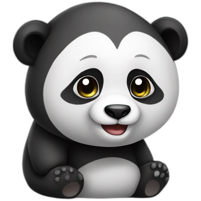 Cute panda emoji