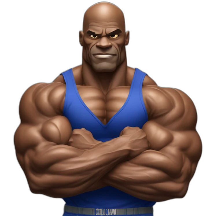 Ronnie Coleman Flexing muscles emoji
