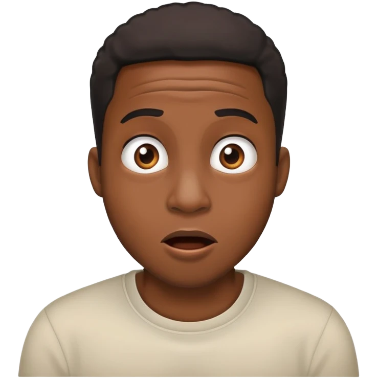 amazed black guy emoji