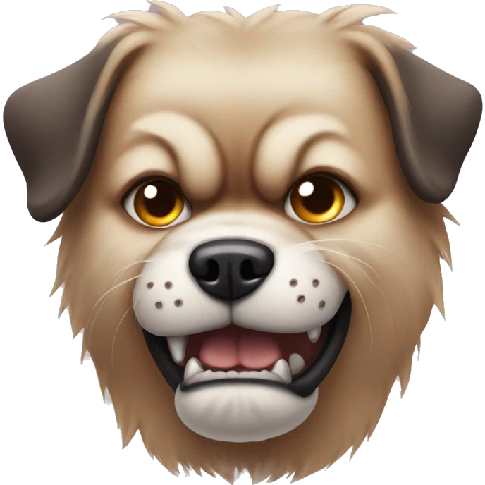 Angry dog emoji