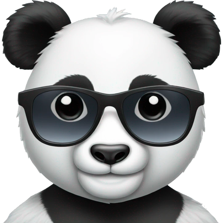 Panda wearing sunglasses  emoji