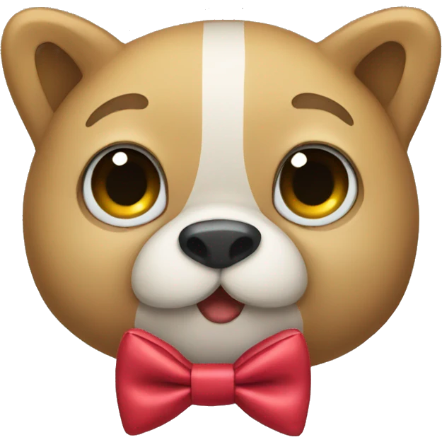 A cute bow tie emoji
