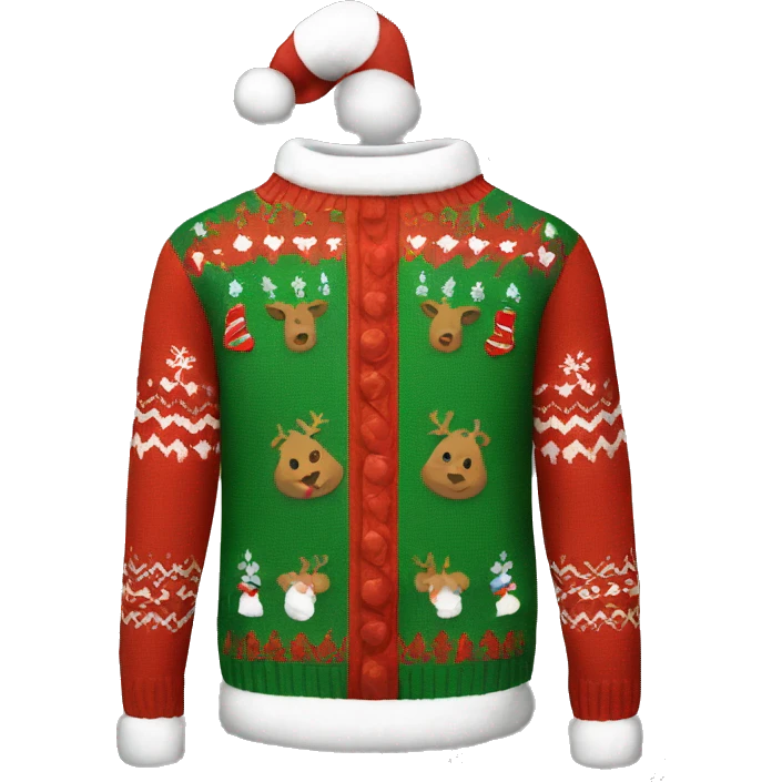ugly christmas sweater emoji