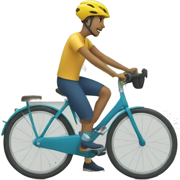 Chat sur le vélo  emoji