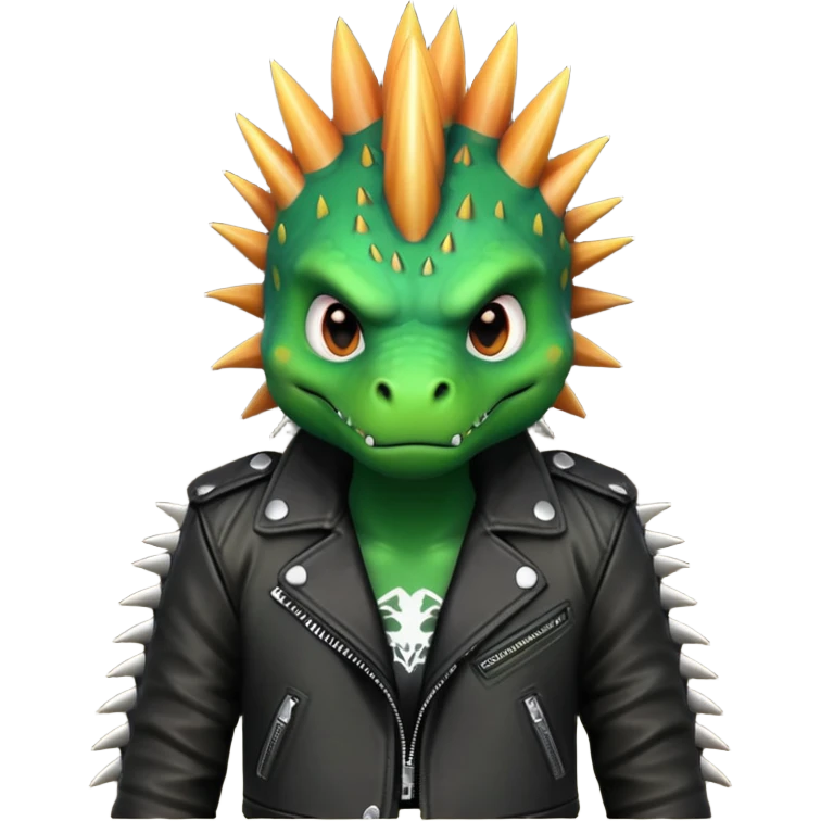 punk dinosaur emoji