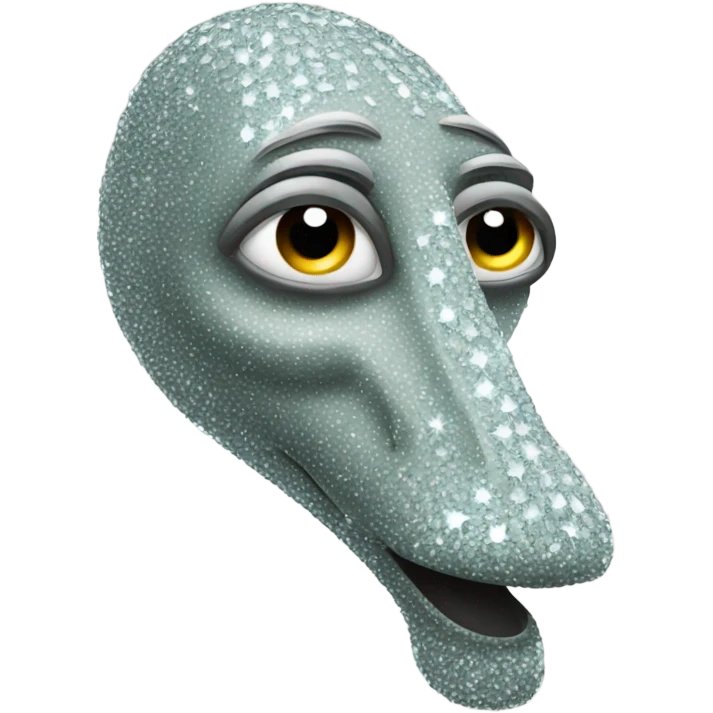 Long nose made of diamond emoji