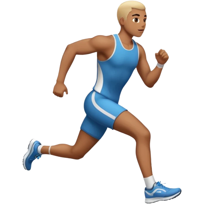 Une personne qui court à la vitesse emoji