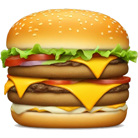 Burger with cheese emoji