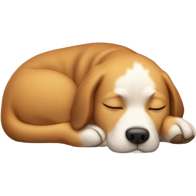 Sleeping dog that’s doing the chill guy meme emoji