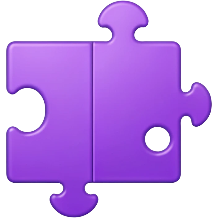 purple puzzel piece emoji