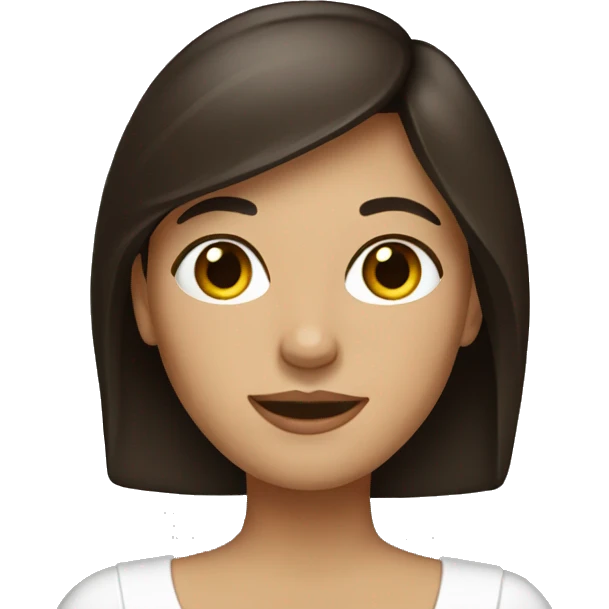 Christmas brunette emoji