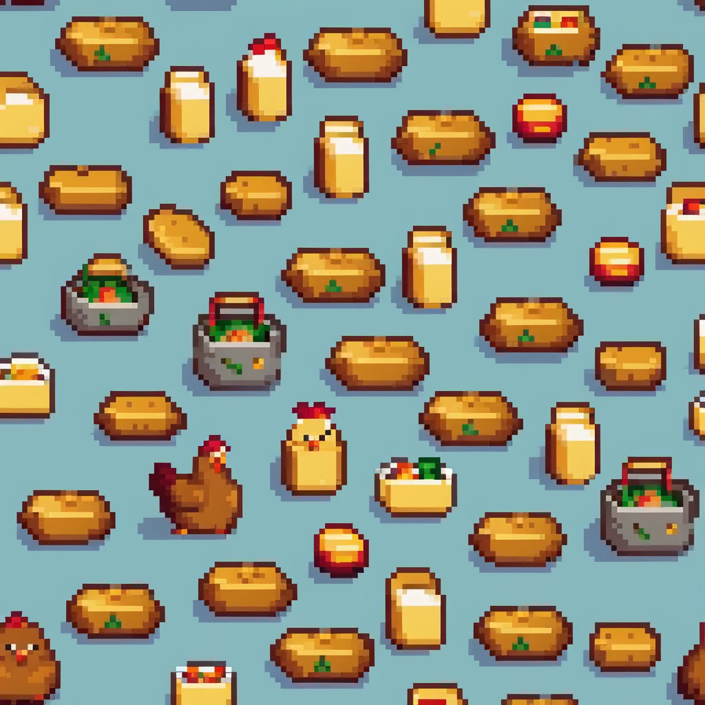 individual chicken mcnuggets in different shapes emoji