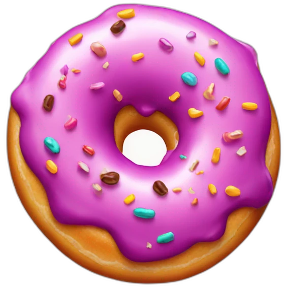 Donuts bursting from the inside emoji