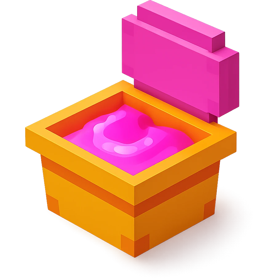 сделай соус из фастфуда розовый светящийся, no background  emoji