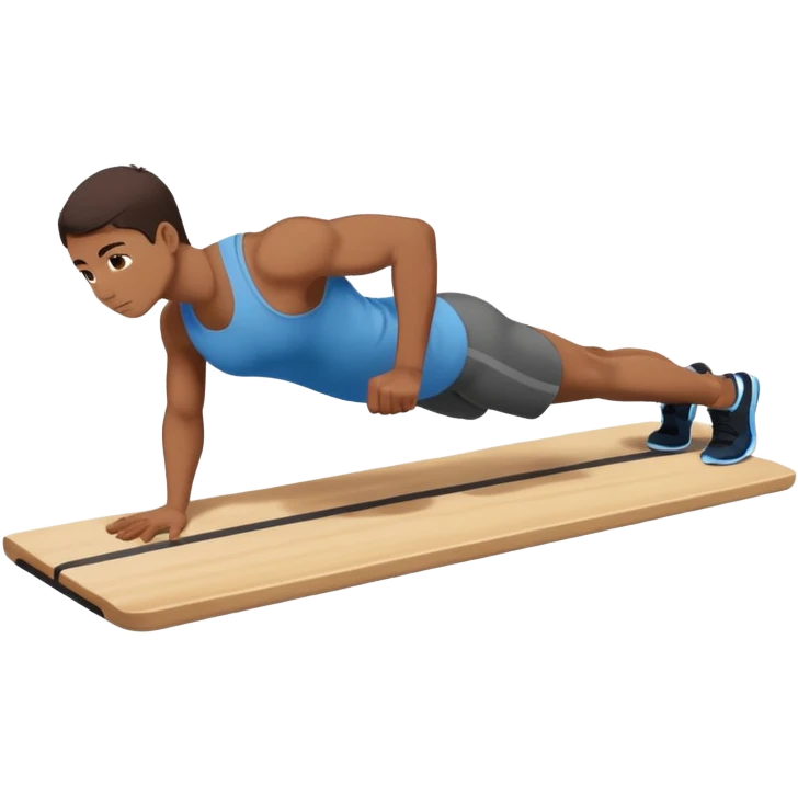 persona haciendo plancha gimnasio emoji