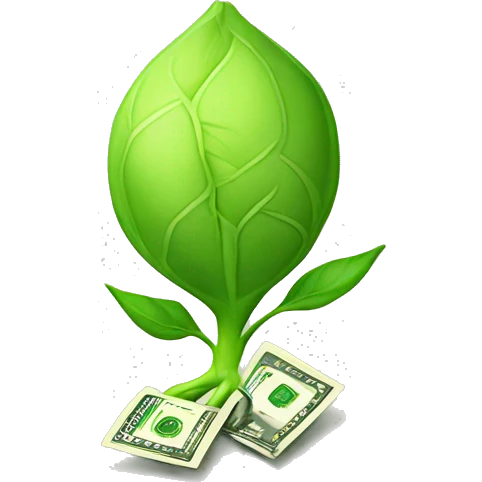 sprout with money emoji