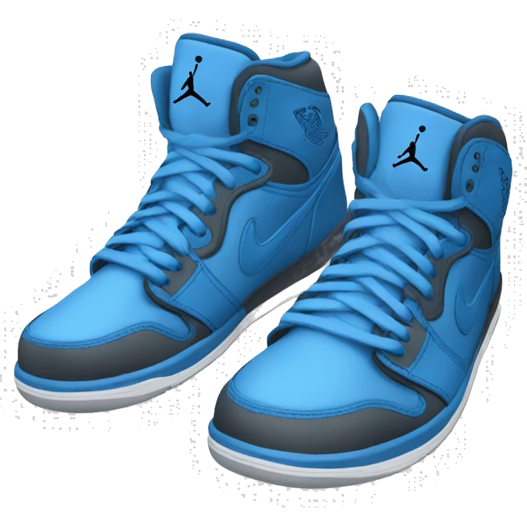 Blue jordan shoes emoji