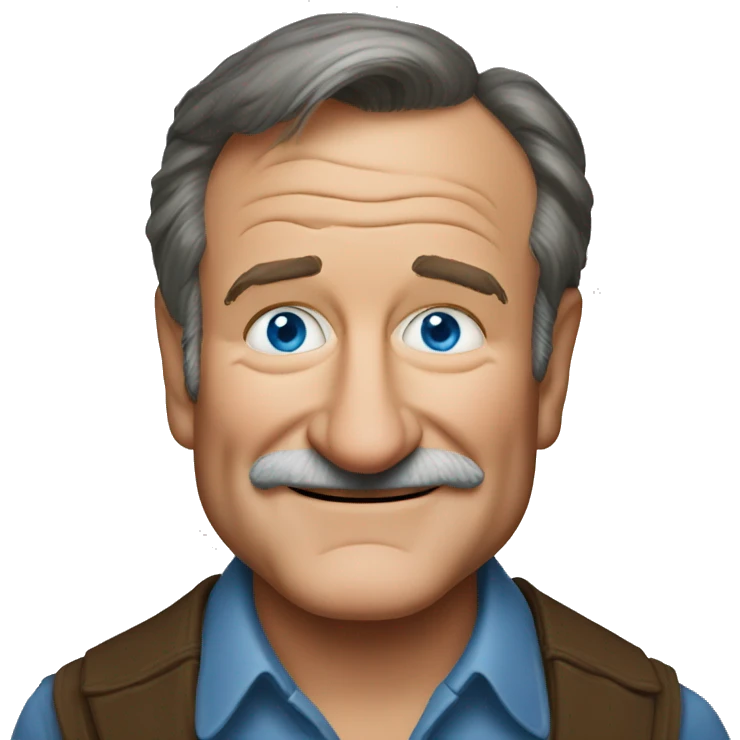 robin-williams with blue eyes emoji