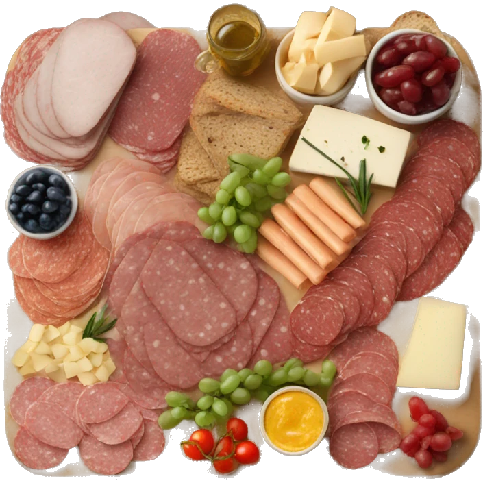 A full charcuterie board emoji