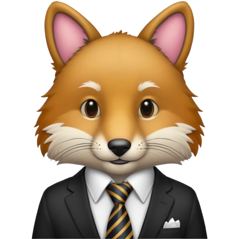 animal with tie emoji