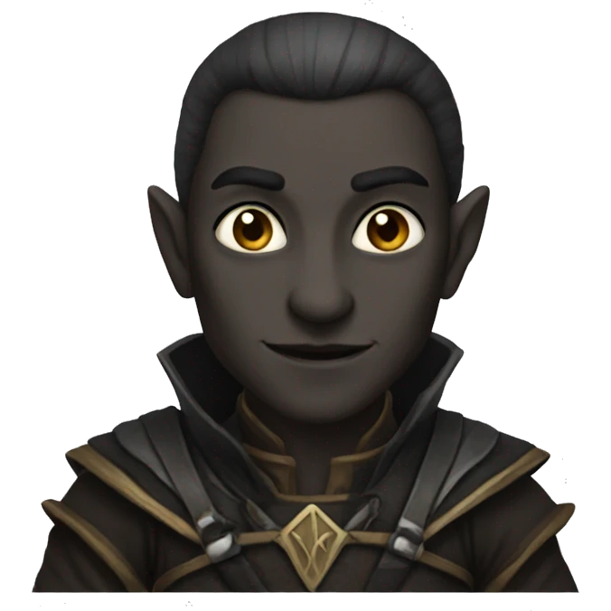 a dark elf male emoji