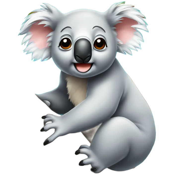 Koala on tree emoji