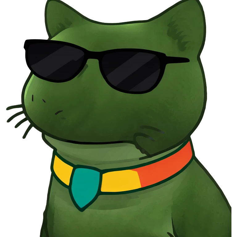 Cat with sunglasses emoji