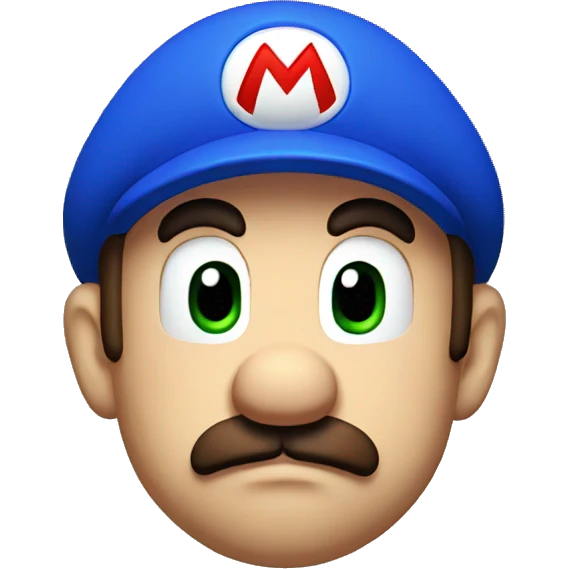 sad mario face emoji