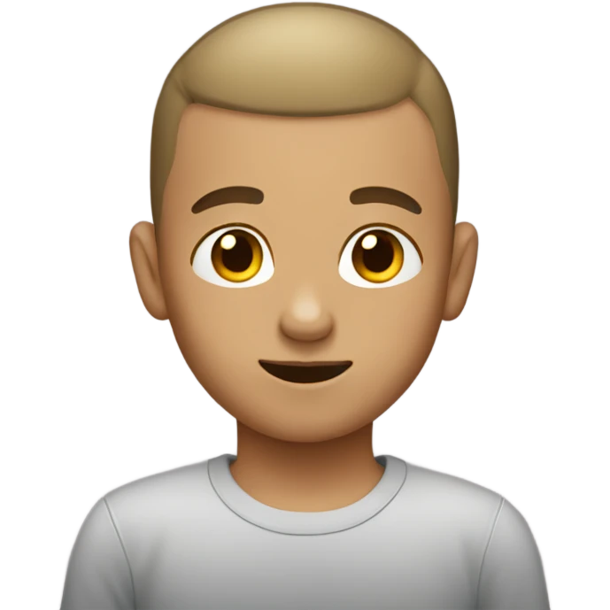 Boy with buzzcut  emoji