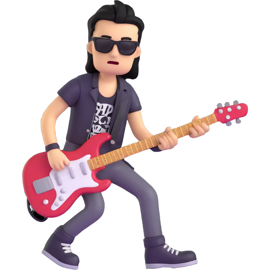 cool funny rocker emoji