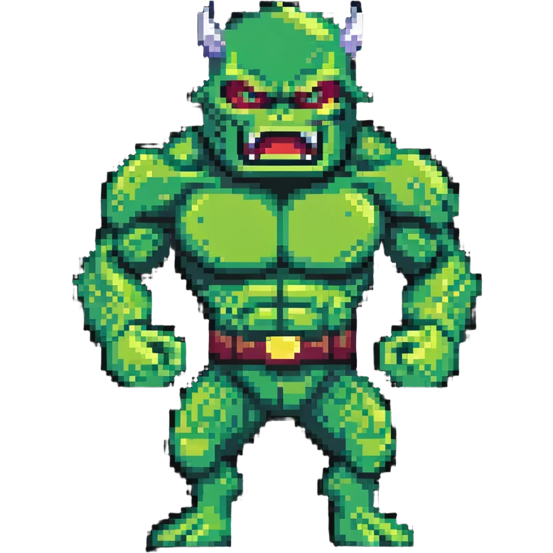 Hulk fighting, green monster superhero in action emoji