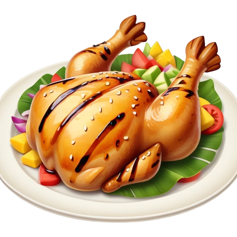 Hawaiian chicken emoji