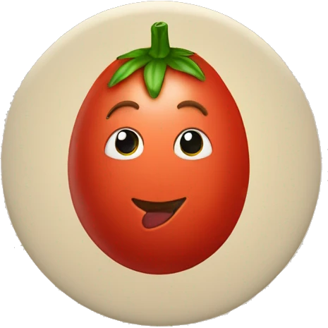 Huevo estrellado en salsa de tomate  emoji