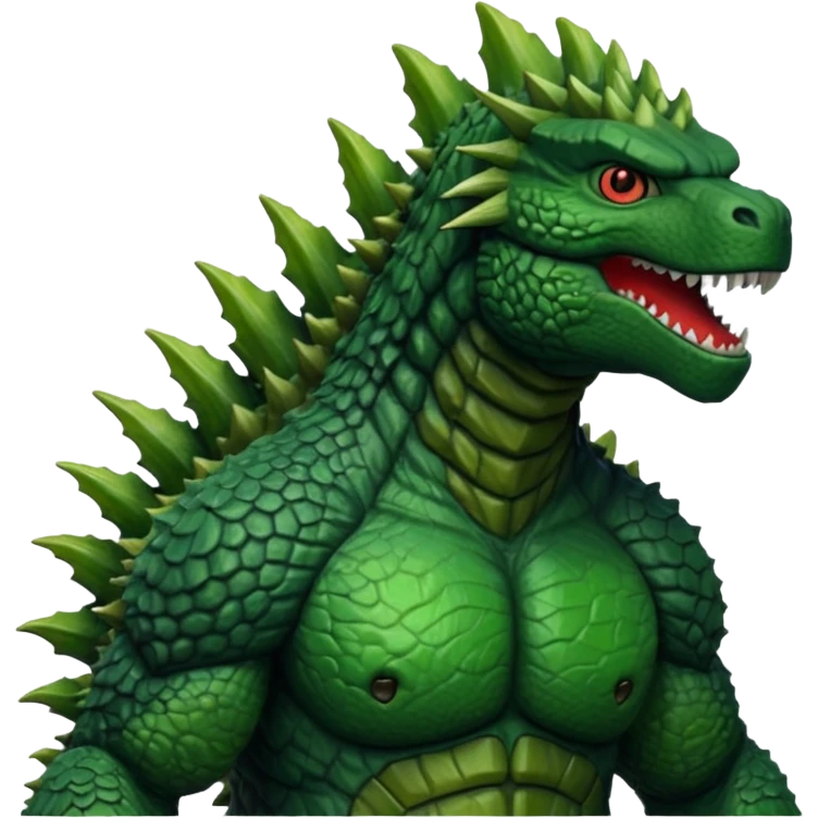 Godzilla front view emoji