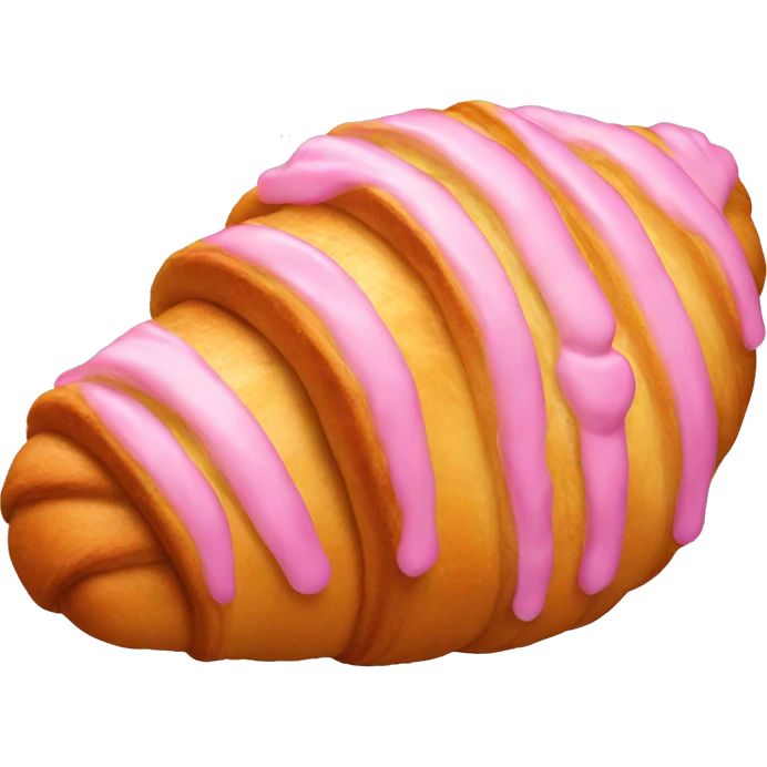 Pink croissant  emoji