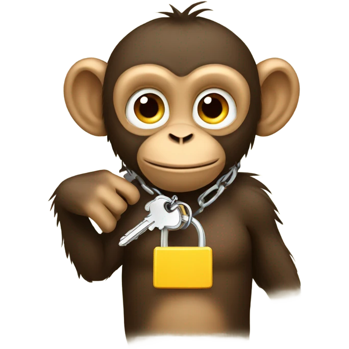 monkey with keys emoji
